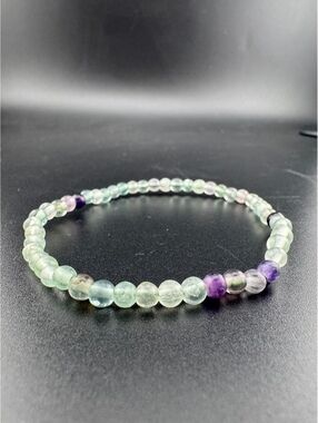 Healing Bracelet | Multi Fluorite | Beaded Bracelet 4mm